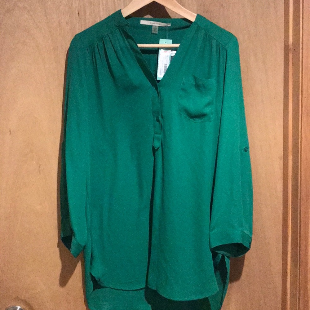 41  Hawthorn for Stitch Fix green utility blouse